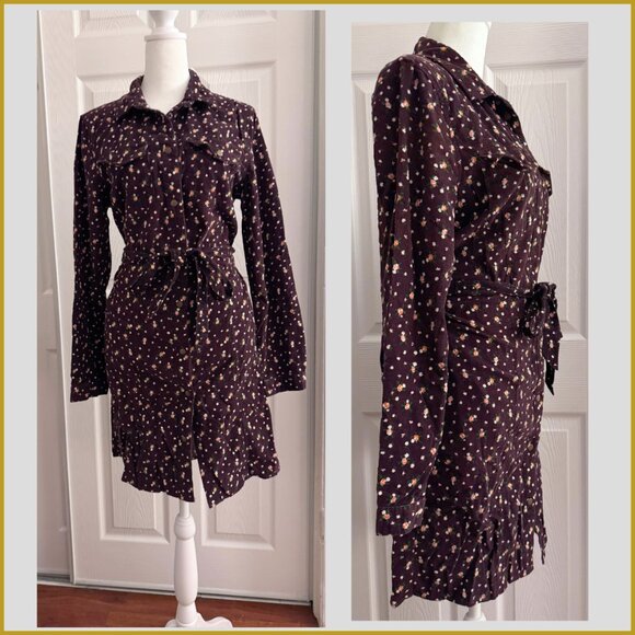Velvet Hear - Floral Corduroy Dress – Women’s Size M - Picture 2 of 4